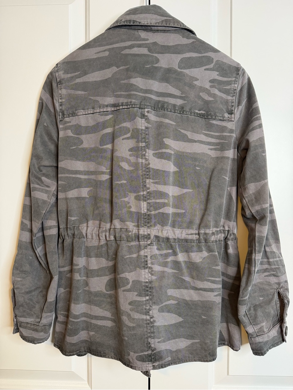 Lucky Brand Women's Camo-Printed Cropped Trench Coat Jacket, GUC - Picture 7 of 11